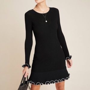 Anthro ML Monique Lhuillier Sona Knit Mini Dress NWOT